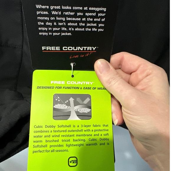 Free Country Cubic Dobby Softshell Jacket 2XLT - Picture 4 of 4